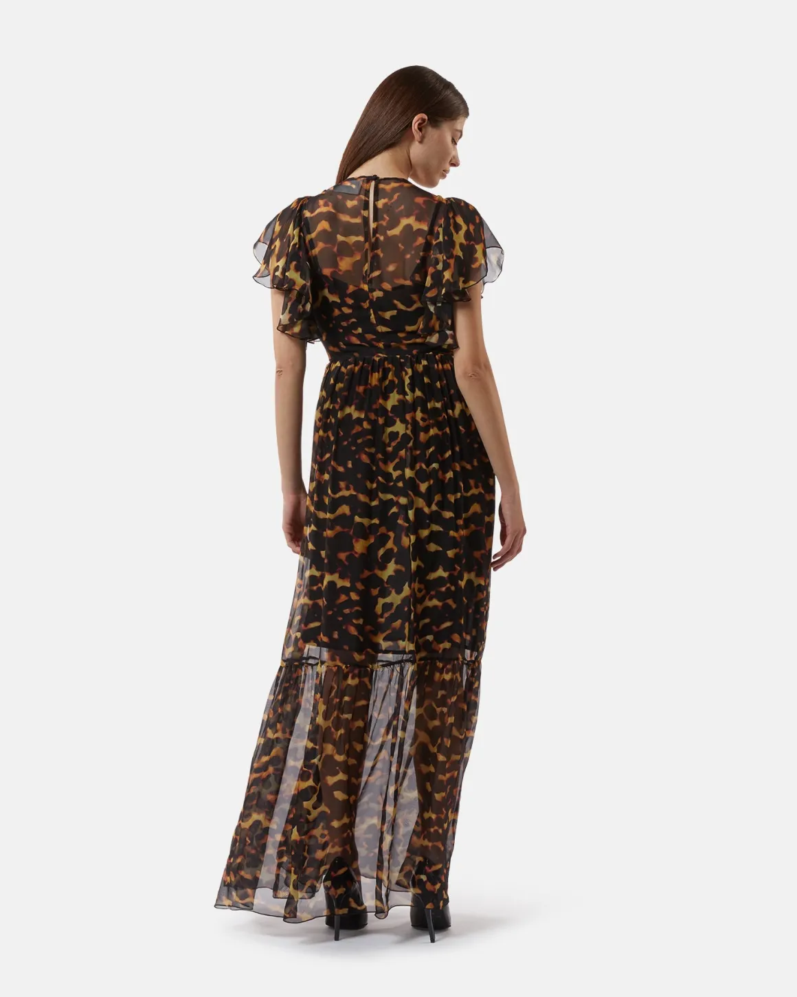 Leoparddato long dress