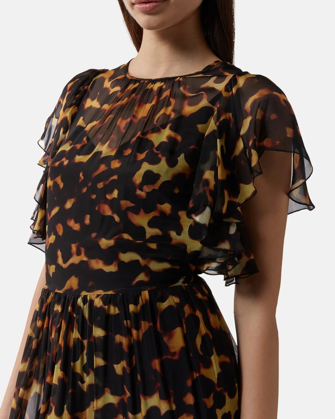 Leoparddato long dress