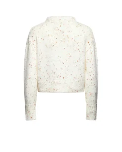 Light sweater with contrasting micro details