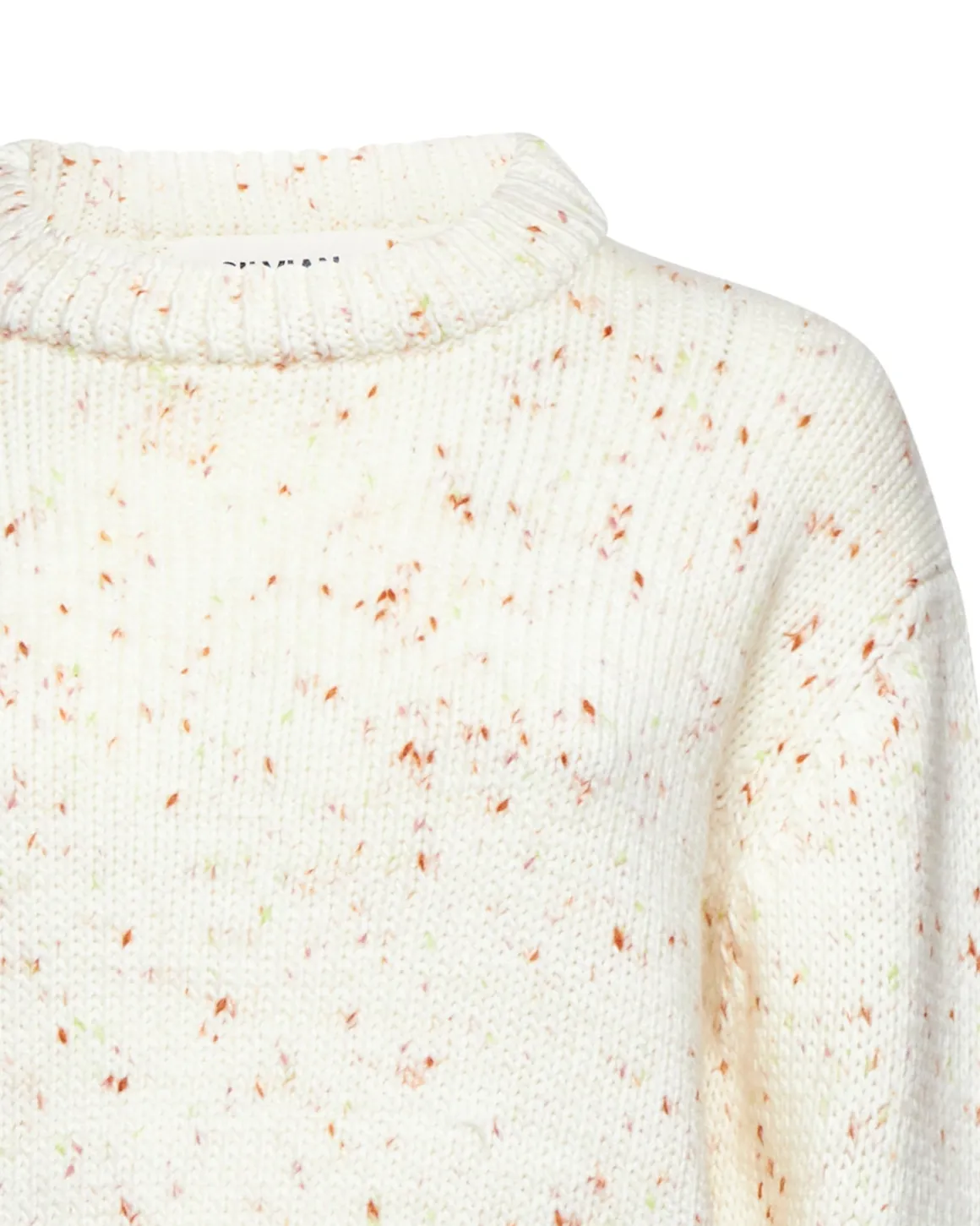 Light sweater with contrasting micro details