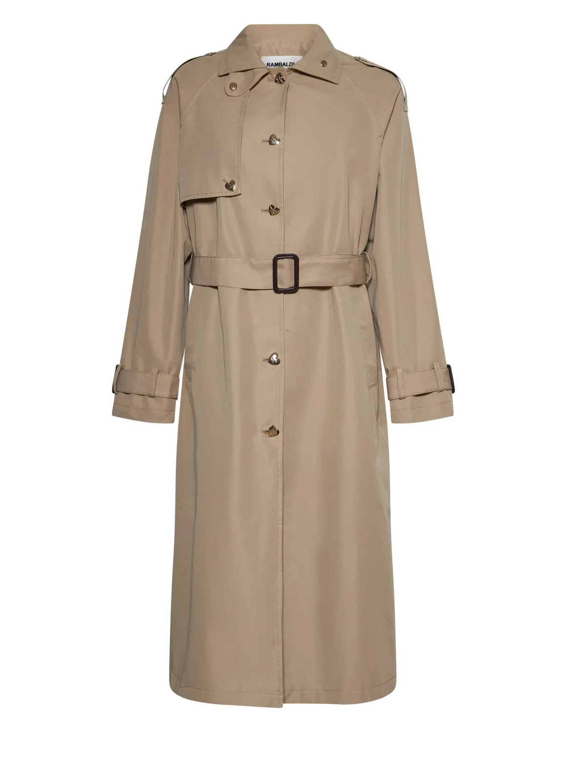 Long coat with belt and iconic detail
