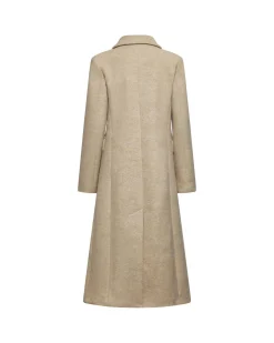 Long double-breasted coat