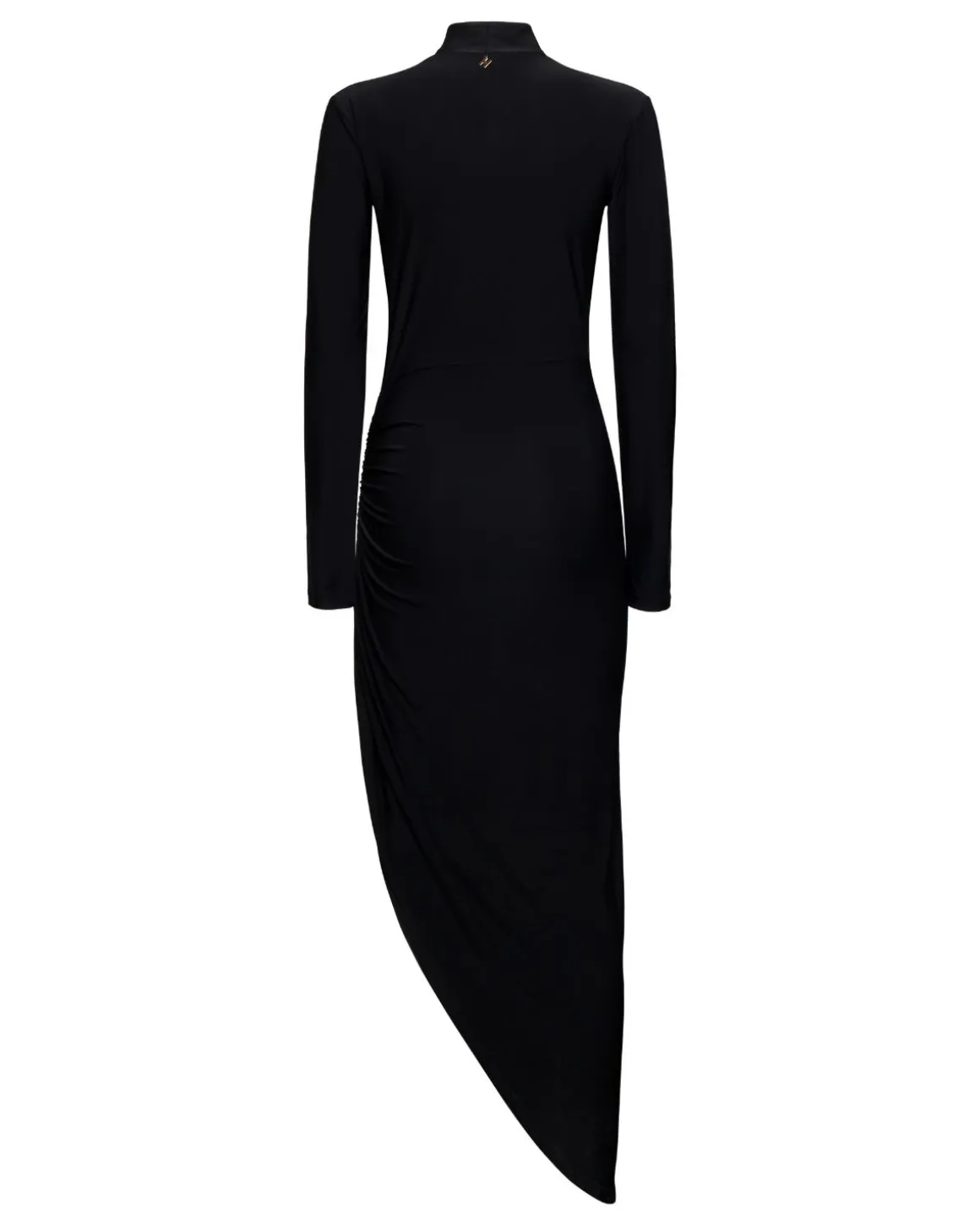 Long dress with asymmetrical drape
