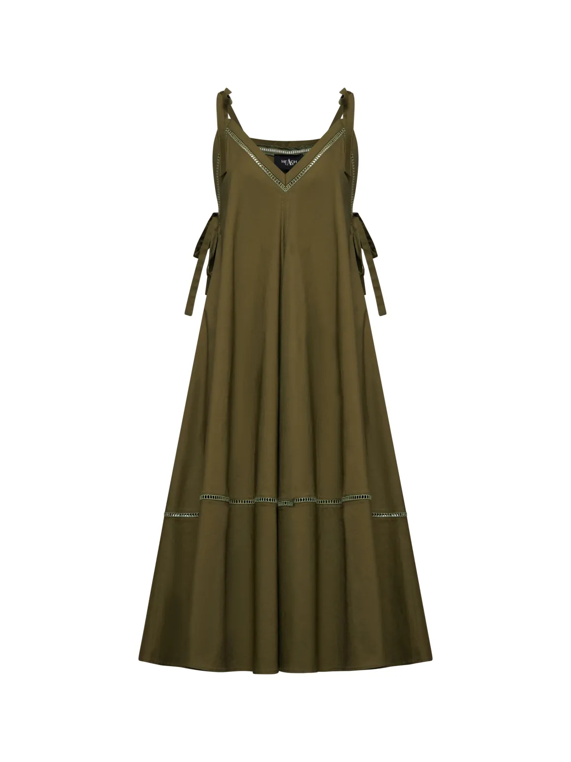 Long dress with embroidered details