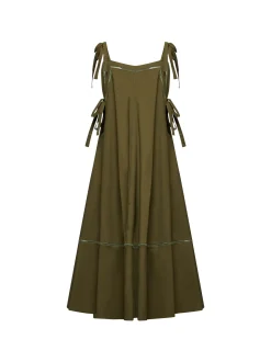 Long dress with embroidered details
