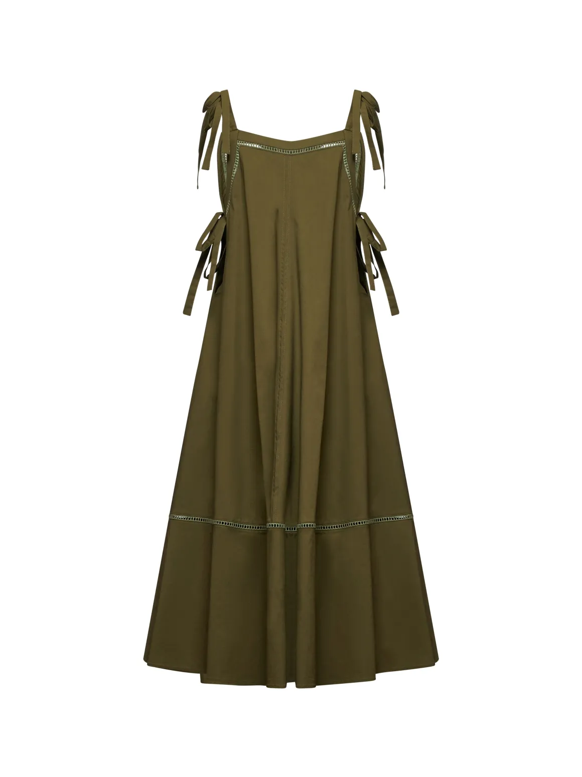 Long dress with embroidered details