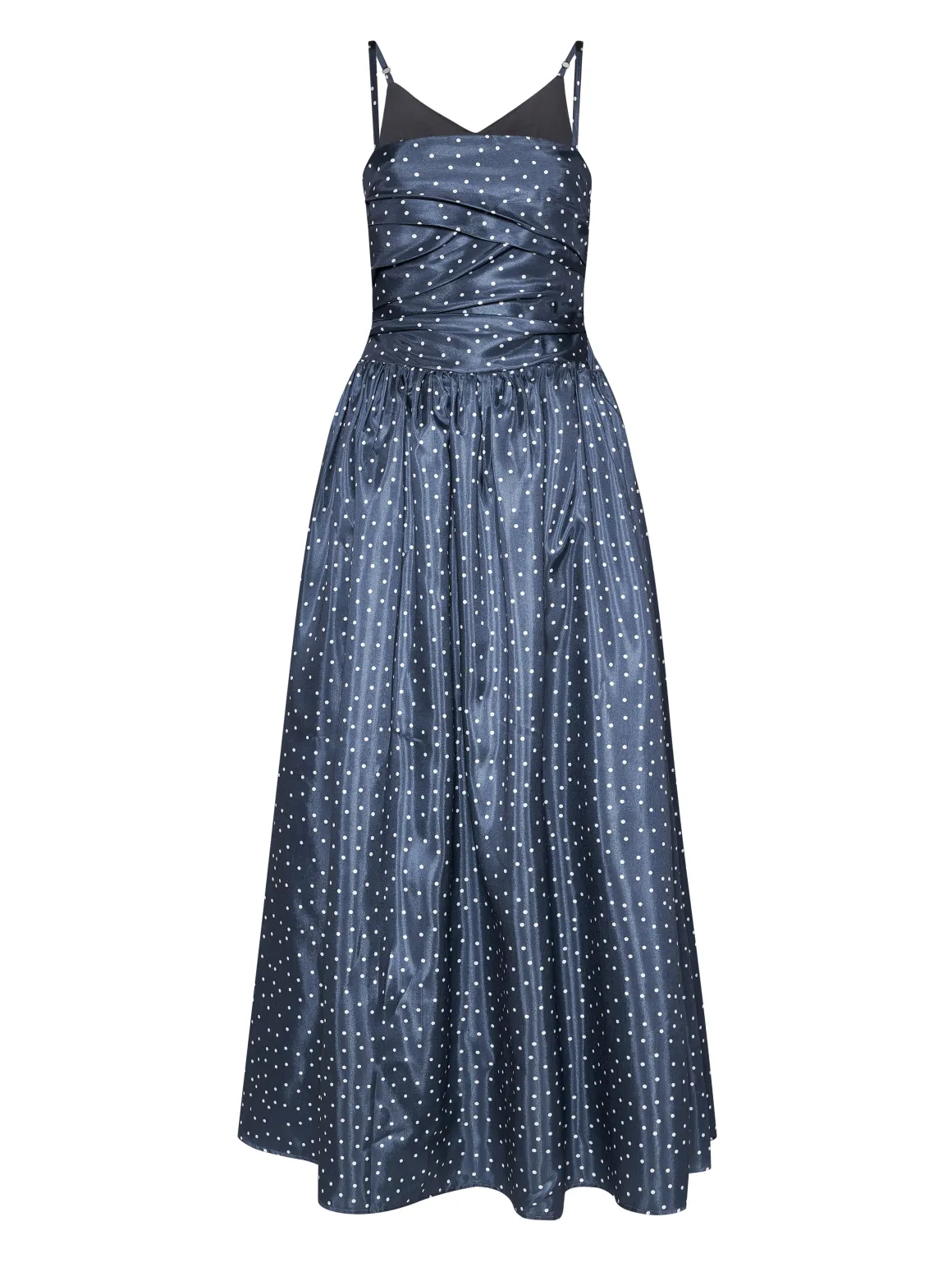 Long dress with graphic pattern and thin straps