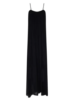 Long dress with thin straps and flowing lines