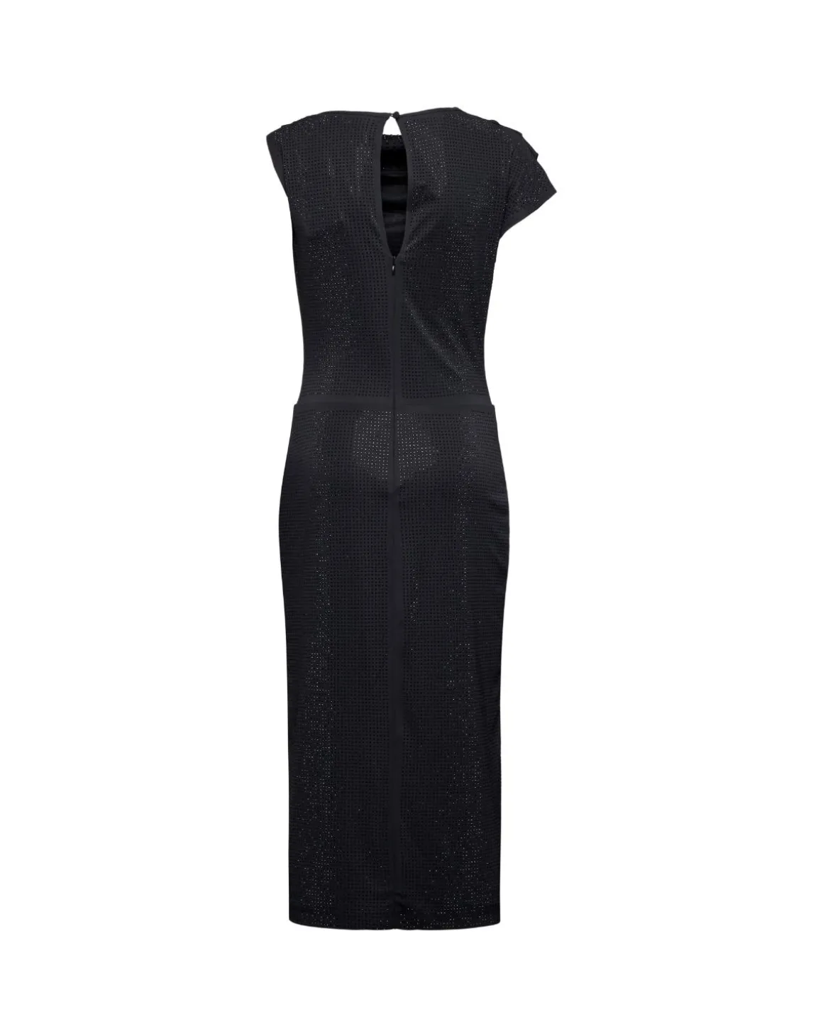 Long one-shoulder dress with drape