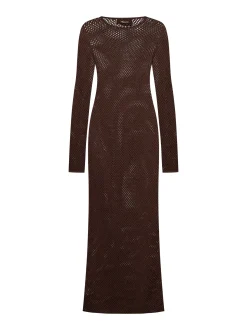 Long pierced long dress