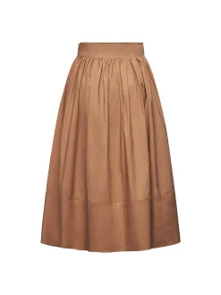 Long skirt with curled details