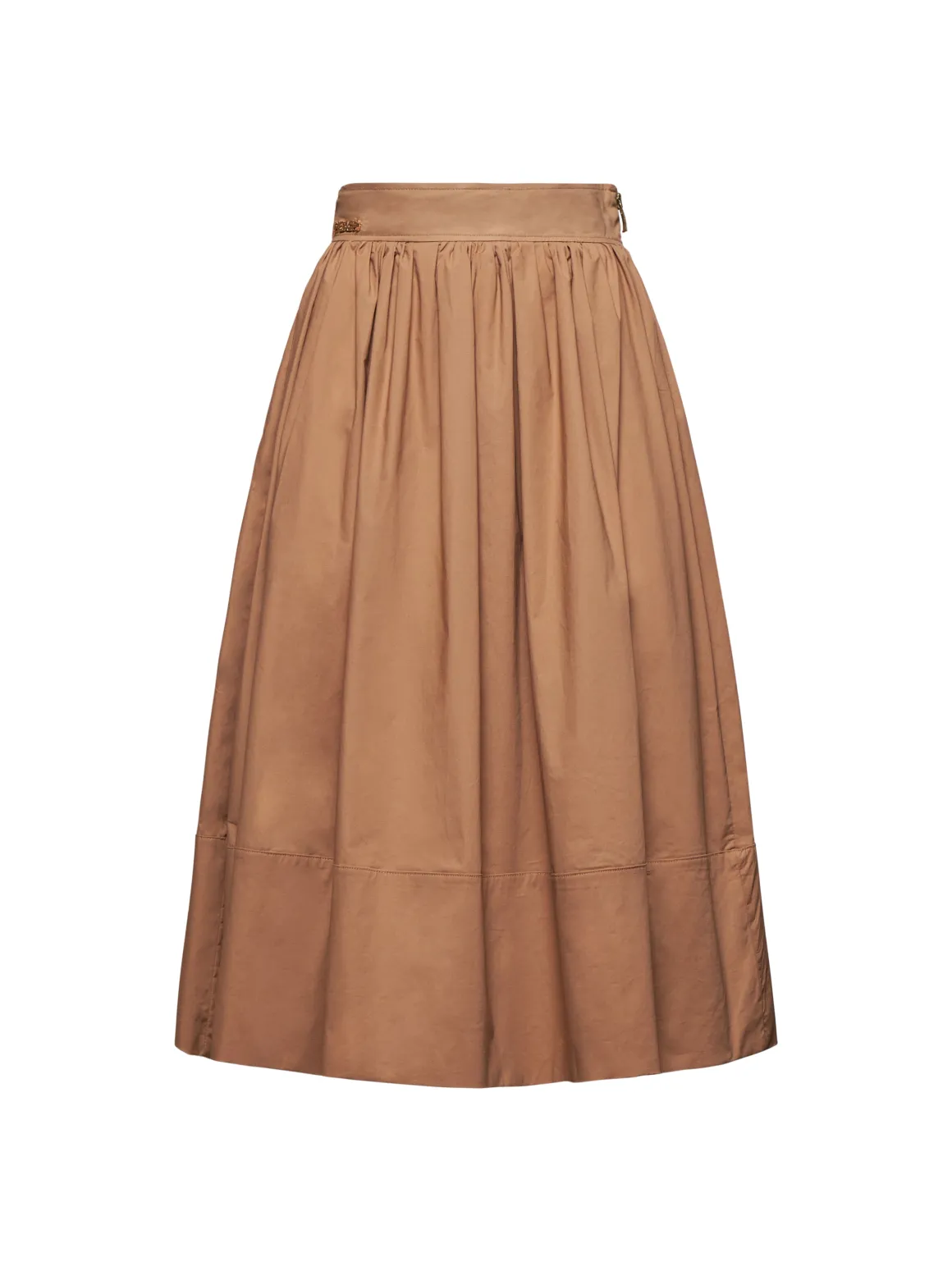 Long skirt with curled details