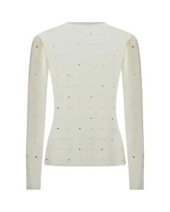 Long-sleeved shirt with applications