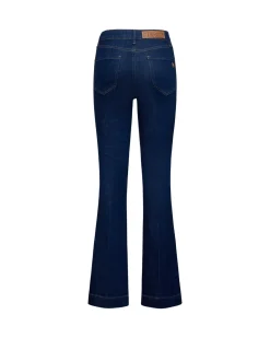Medium wash flared jeans