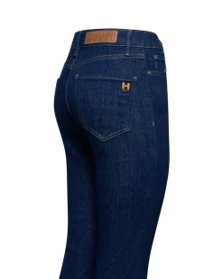 Medium wash flared jeans