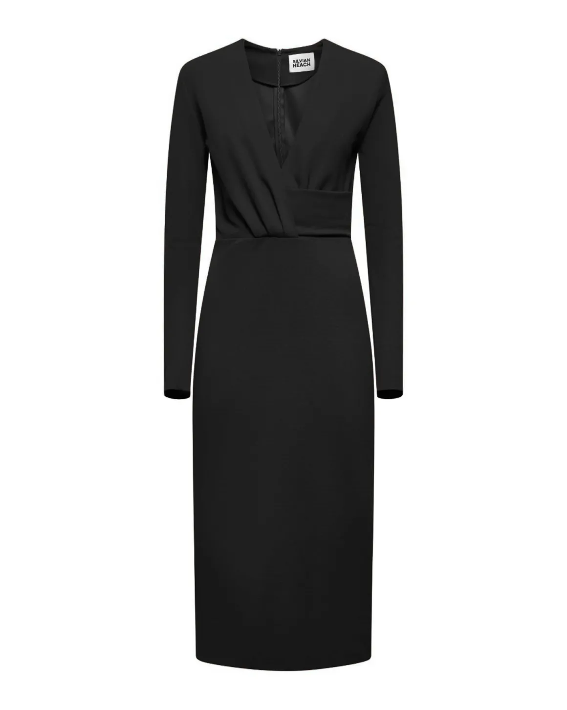 Midi dress with ruffled detail
