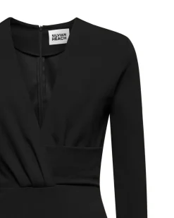 Midi dress with ruffled detail