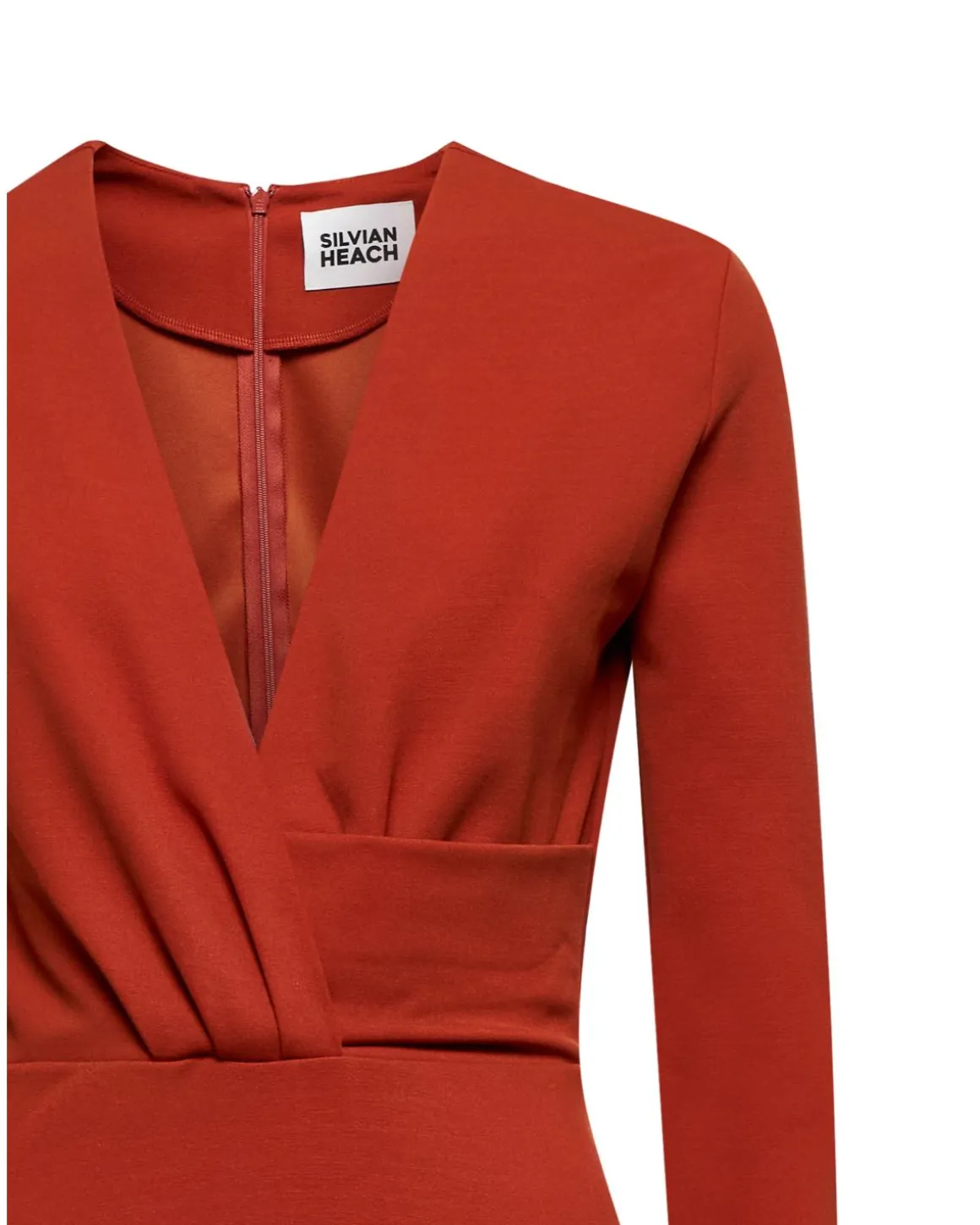 Midi dress with ruffled detail