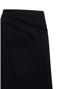 Midi skirt with asymmetrical cut