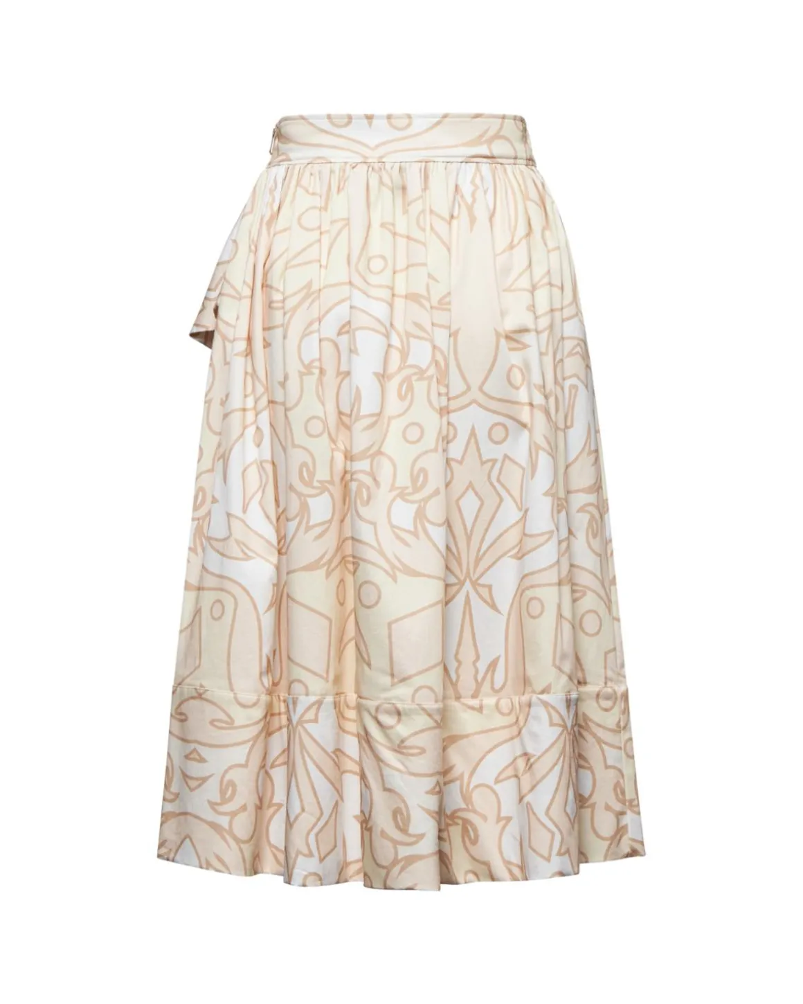 Midi skirt with geometric printing