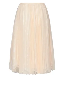 Midi skirt with pleated workmanship and ethereal design