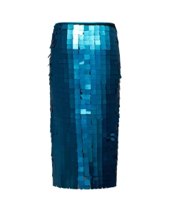 Midi skirt with sequins