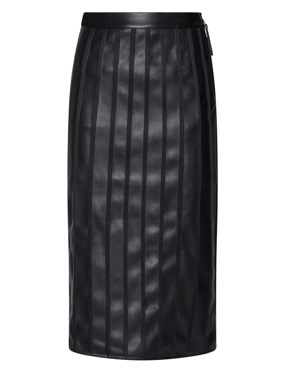 Midi skirt with vertical panel pattern