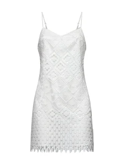 MINI dress in carved lace