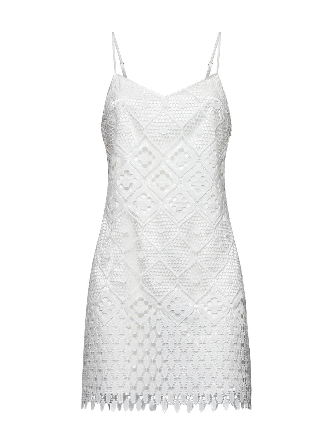 MINI dress in carved lace