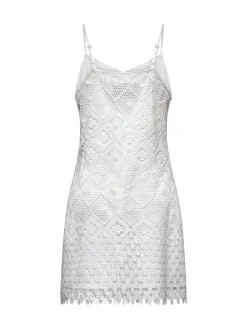 MINI dress in carved lace