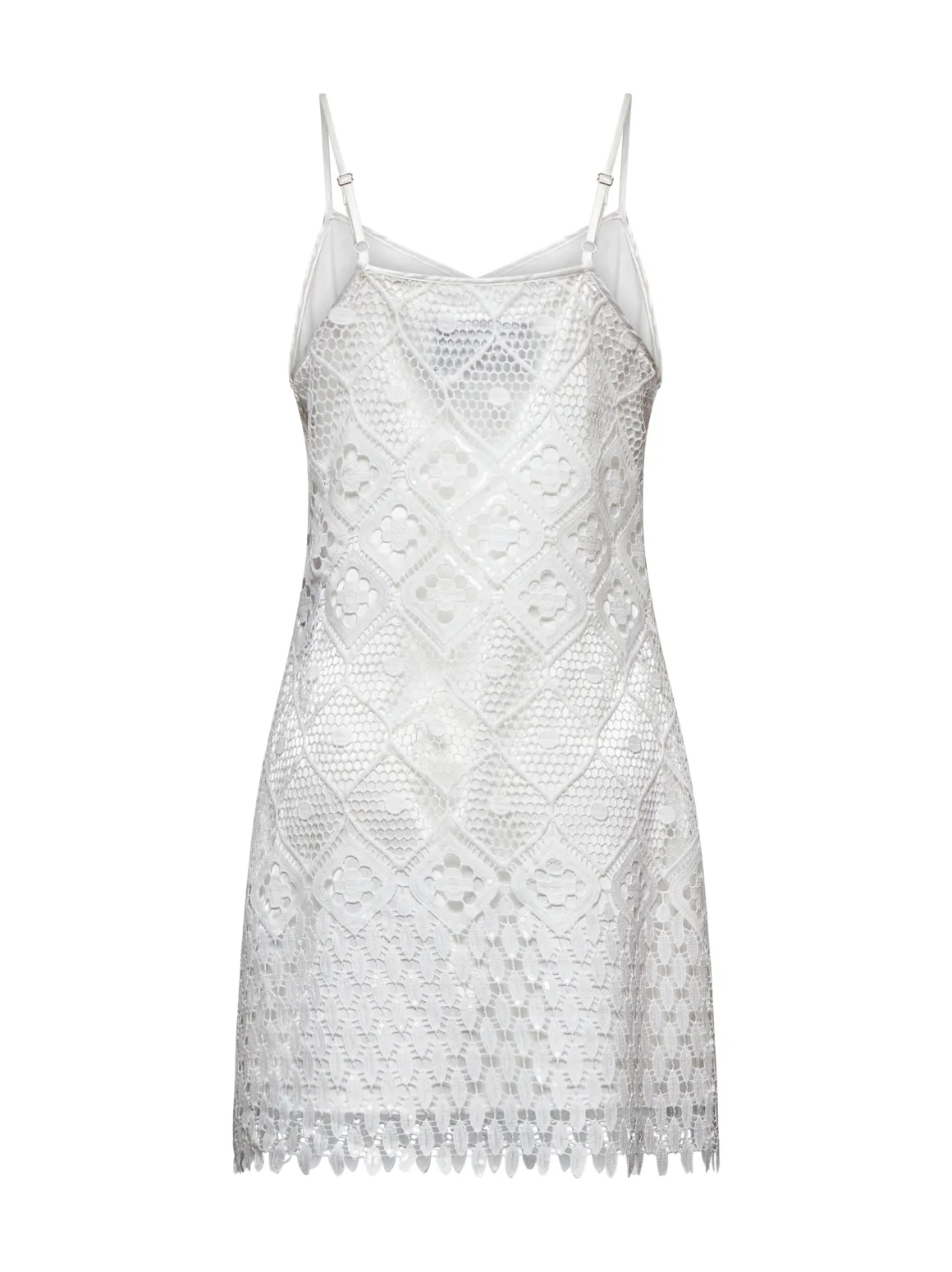 MINI dress in carved lace