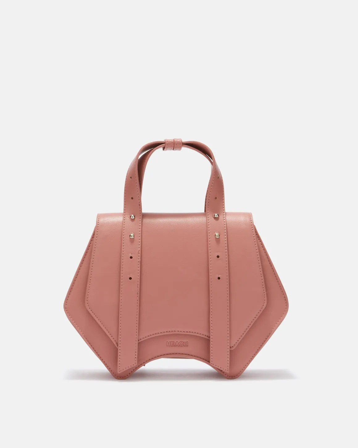 Mini geometric bag with metal details