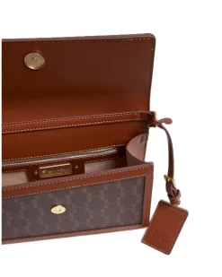 Mini monogram bag with snap closure