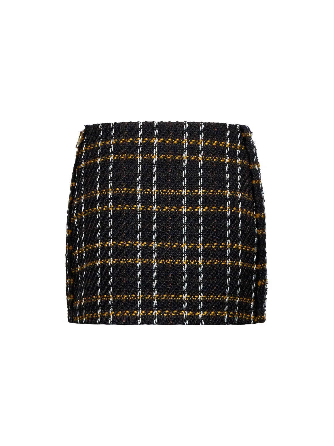 Mini skirt with check pattern