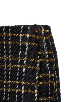 Mini skirt with check pattern