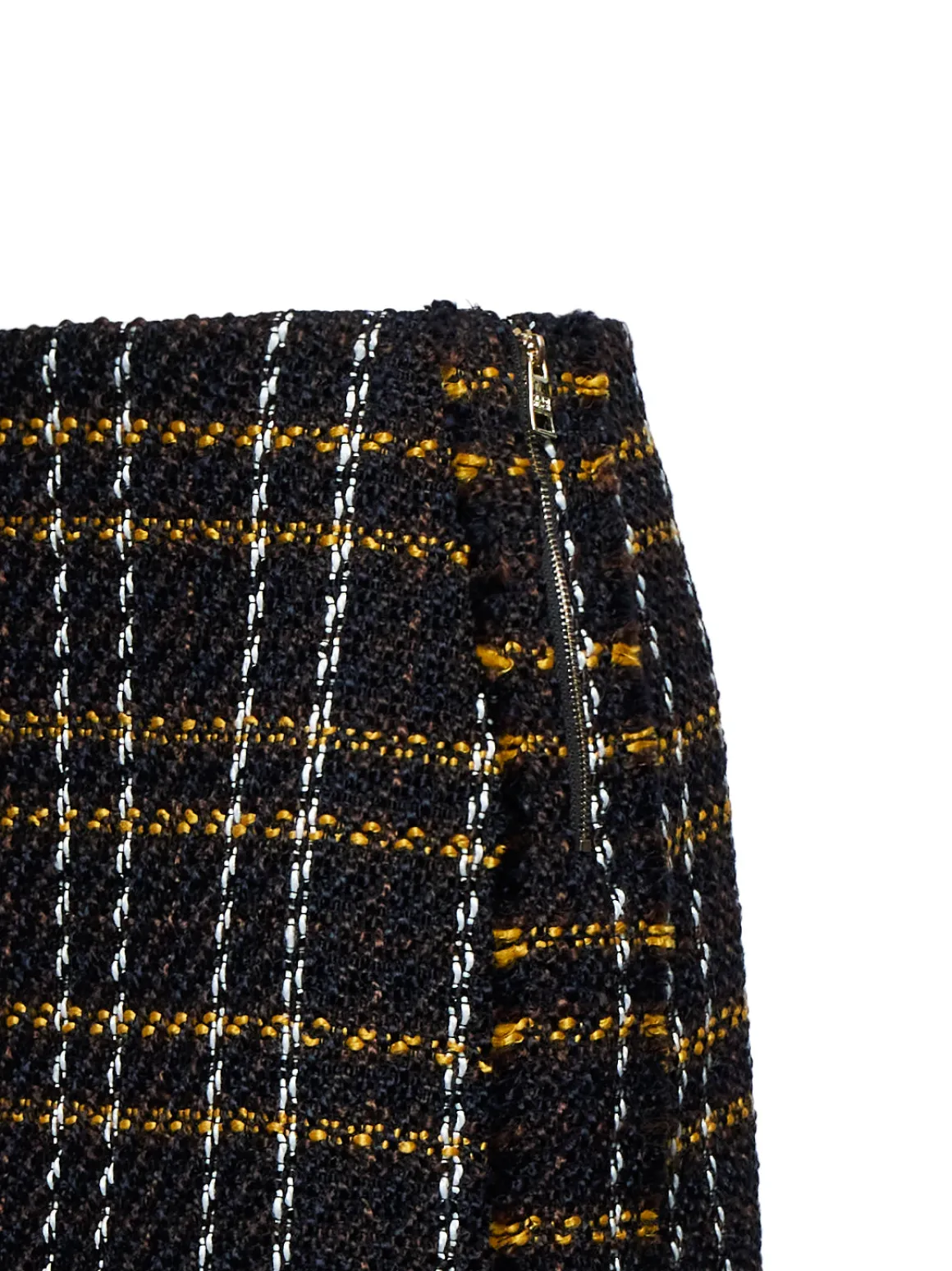 Mini skirt with check pattern