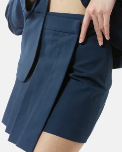 Miniskirt with pleated folds