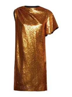 Monospalla dress with sequins