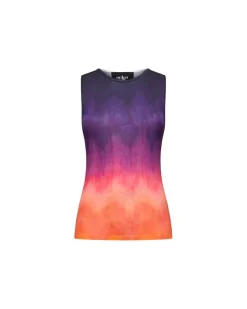 Multicolor shutted top