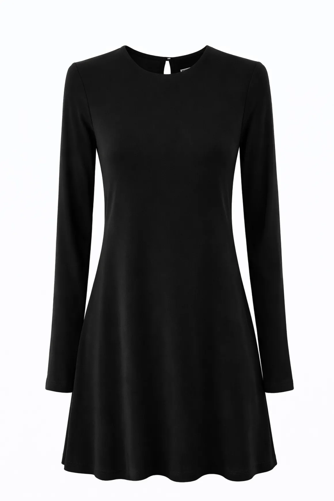 Off-the-shoulder dress with wide turn-down collar