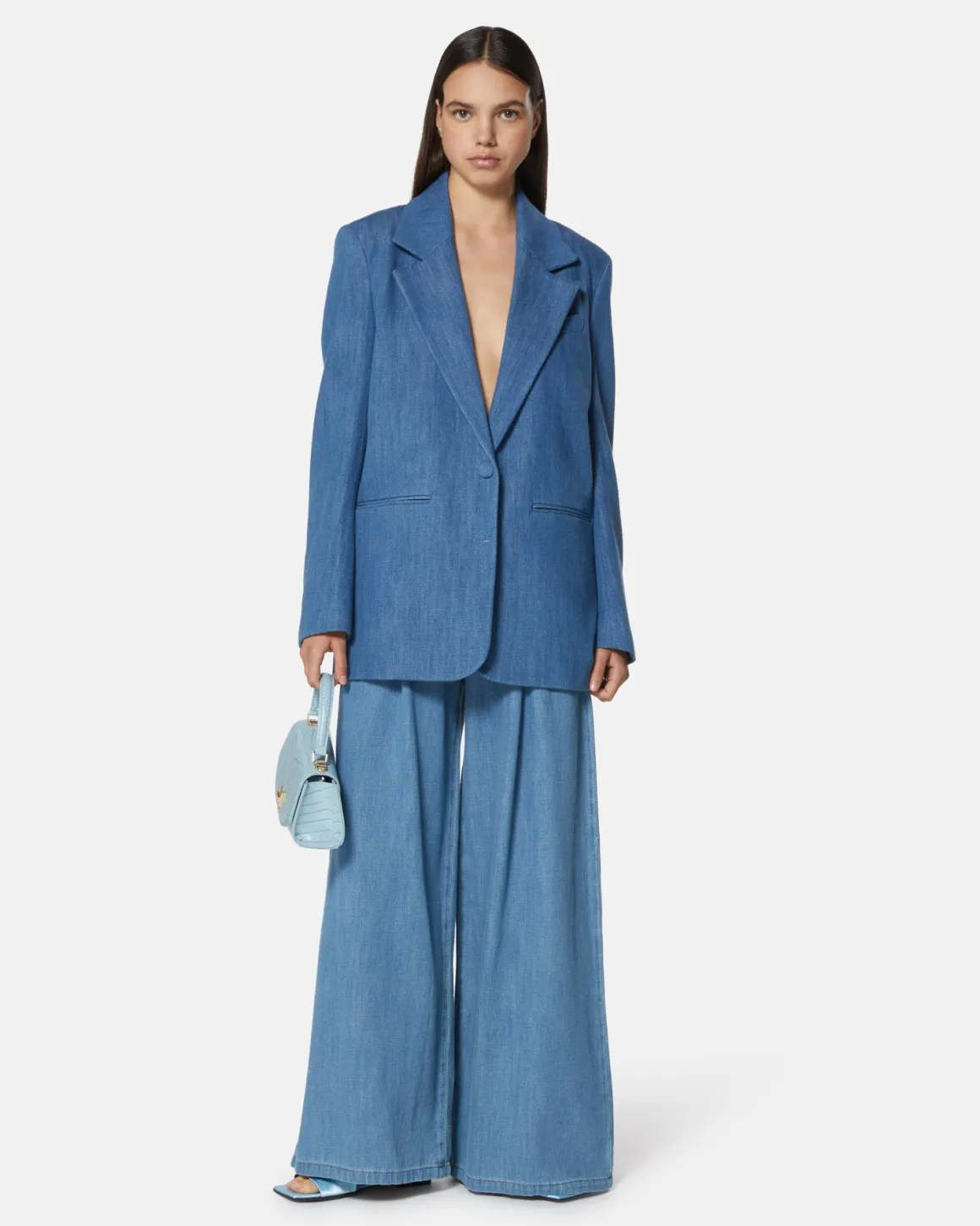 Oversize blazer in denim
