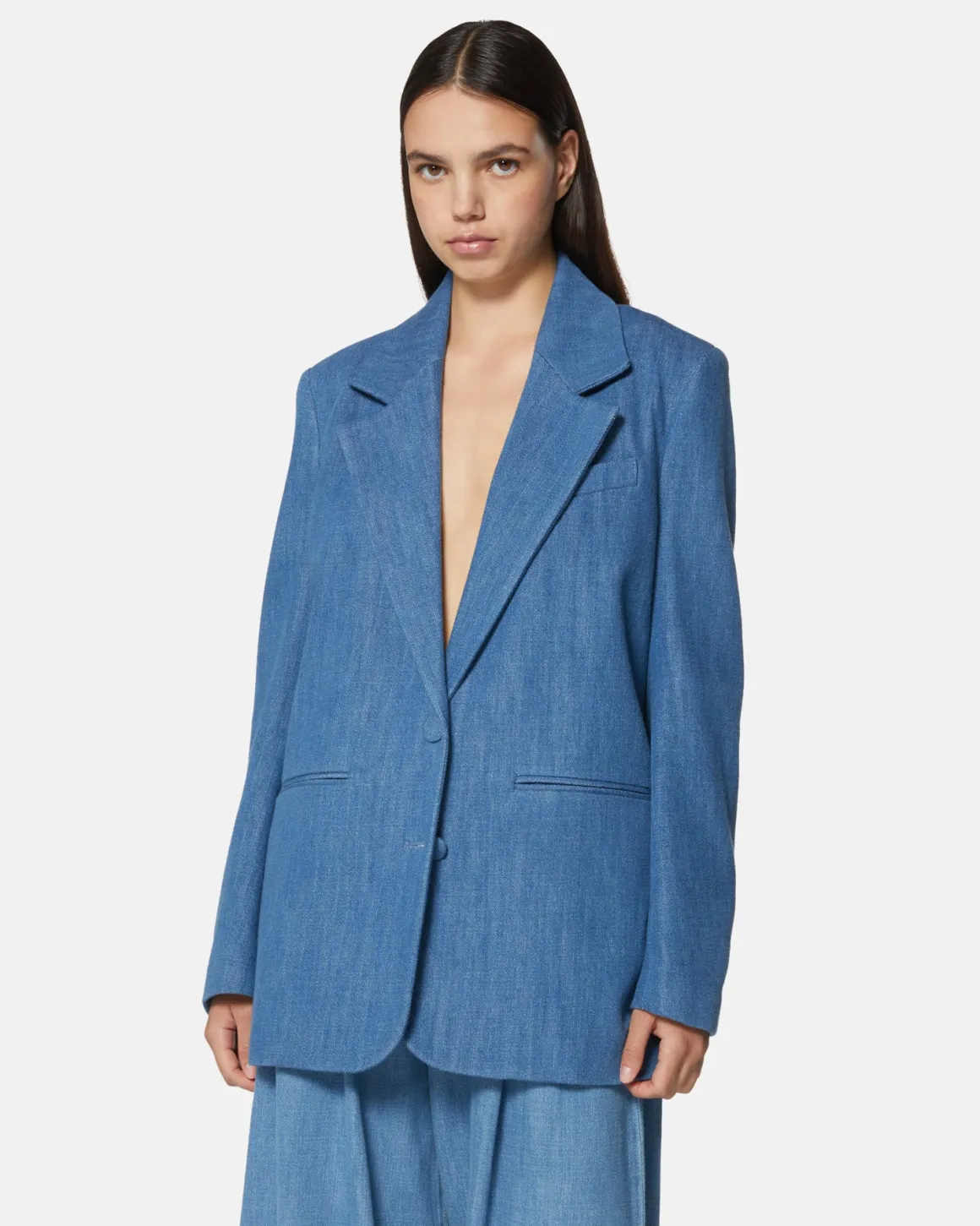 Oversize blazer in denim