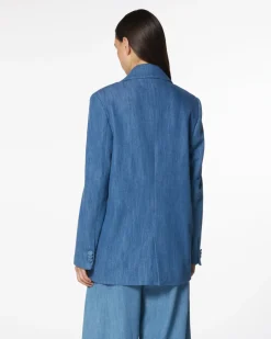 Oversize blazer in denim
