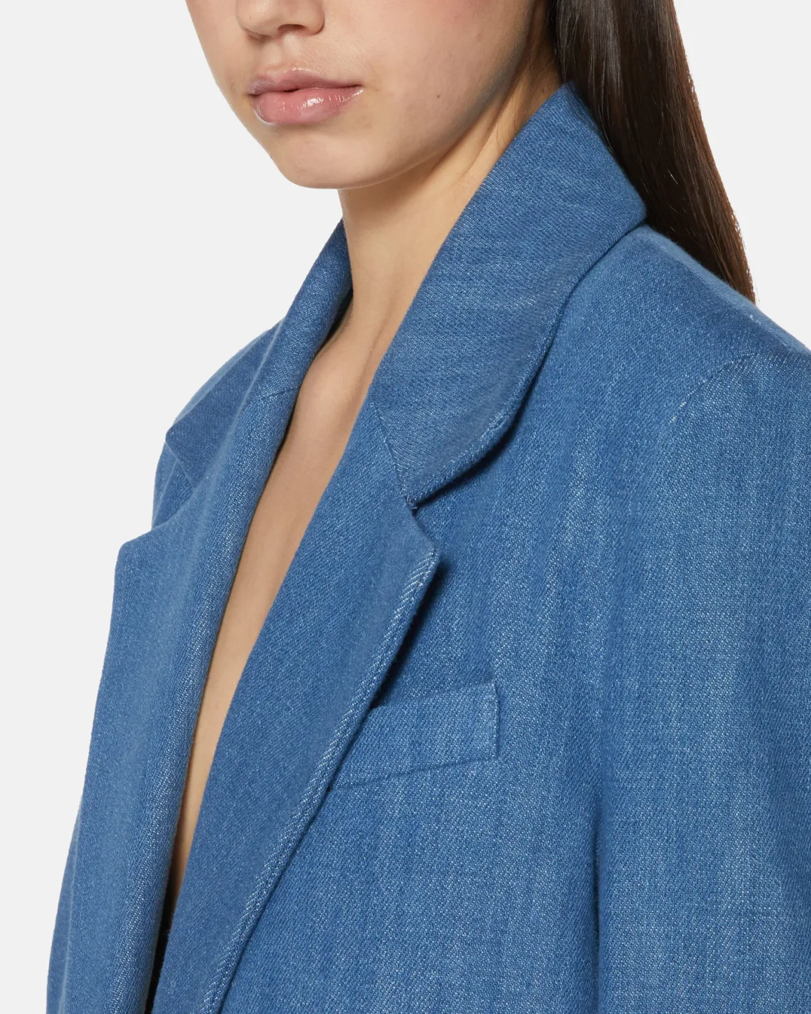 Oversize blazer in denim