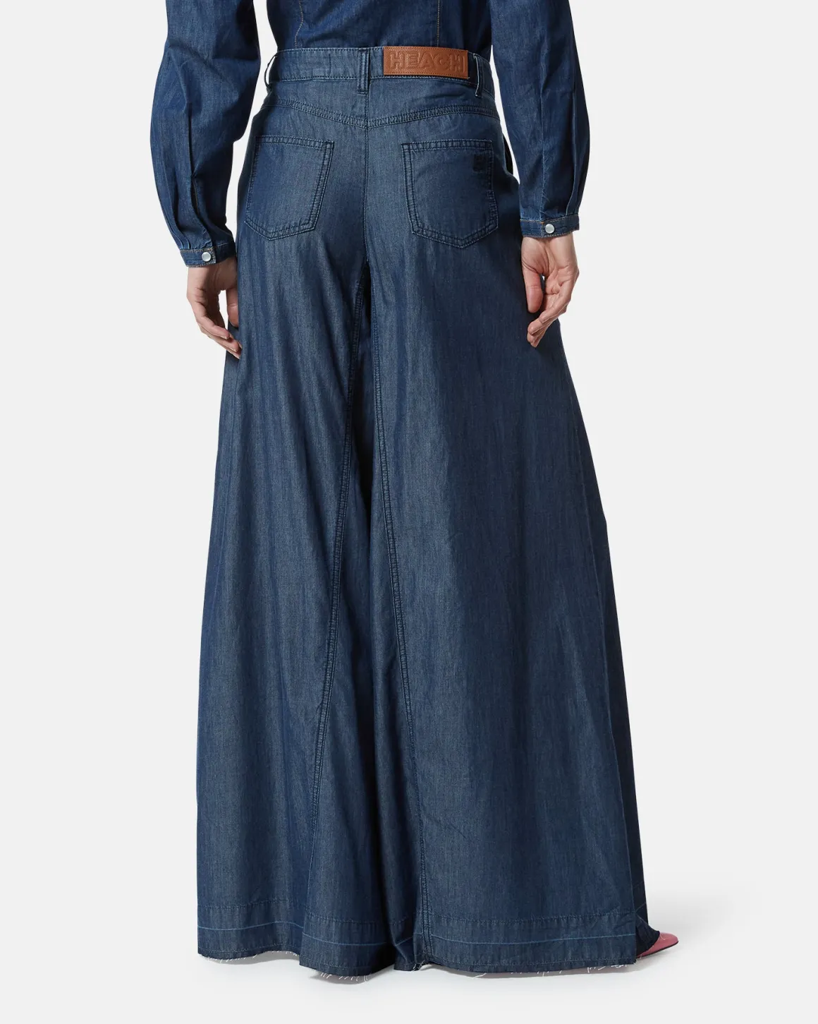 Palazzo pants in denim