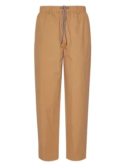 Pants with drawstring and relaxed design