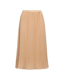 Pleated midi skirt