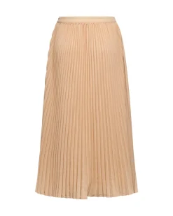 Pleated midi skirt