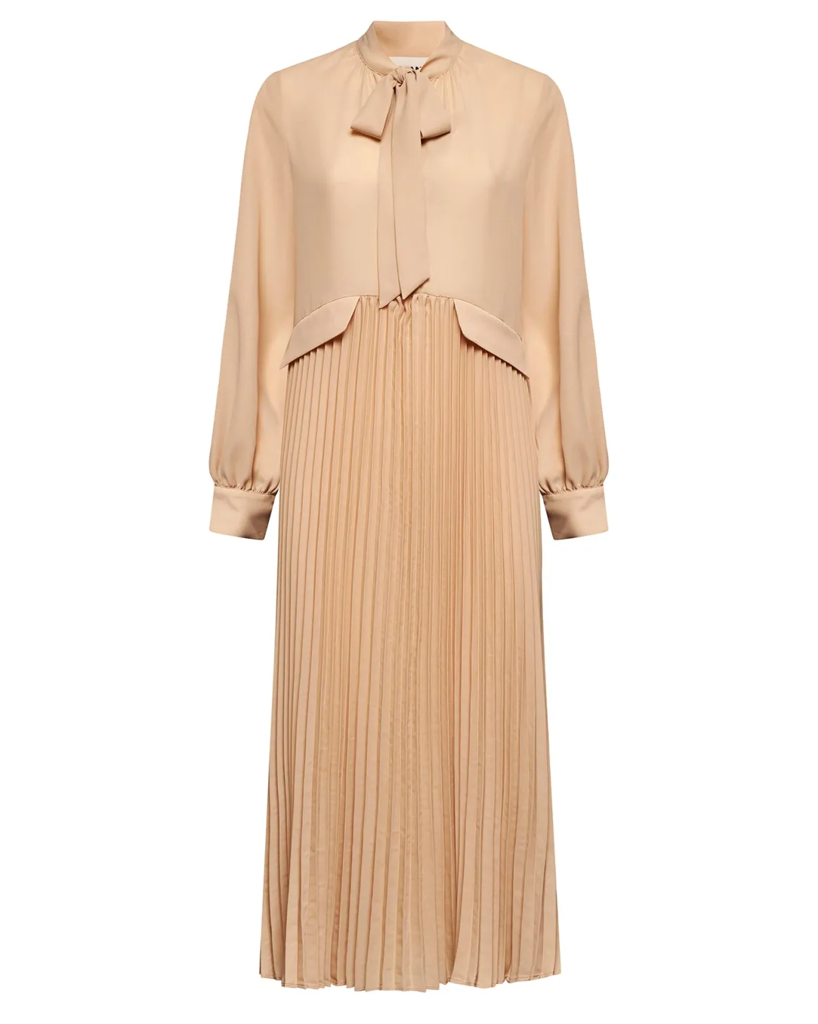 Pleated shirt dress