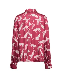 Printed shirt with classic collar